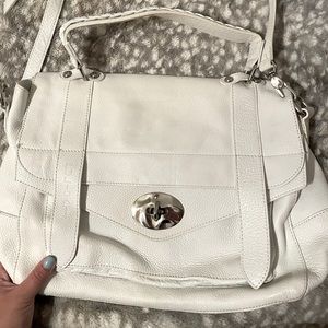 Pulicati Italian Leather White Bag